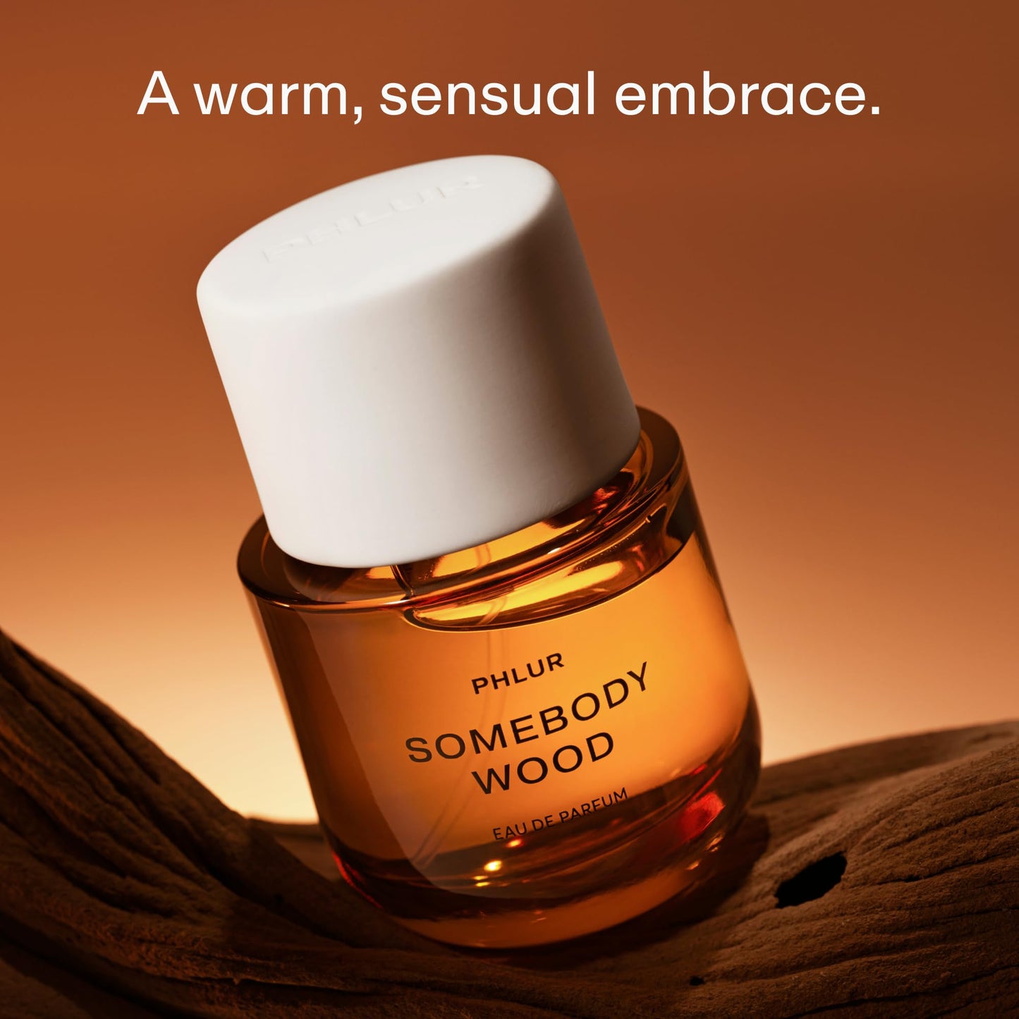PHLUR Somebody Wood Eau de Parfum - Full Size Perfume Fragrance - Spicy Woody Perfume with Bergamot, Lemon, Cedarwood, Sandalwood, Musk & Vanilla