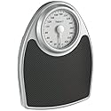Thinner by Conair Scale for Body Weight, Analog Bathroom Scale in Black