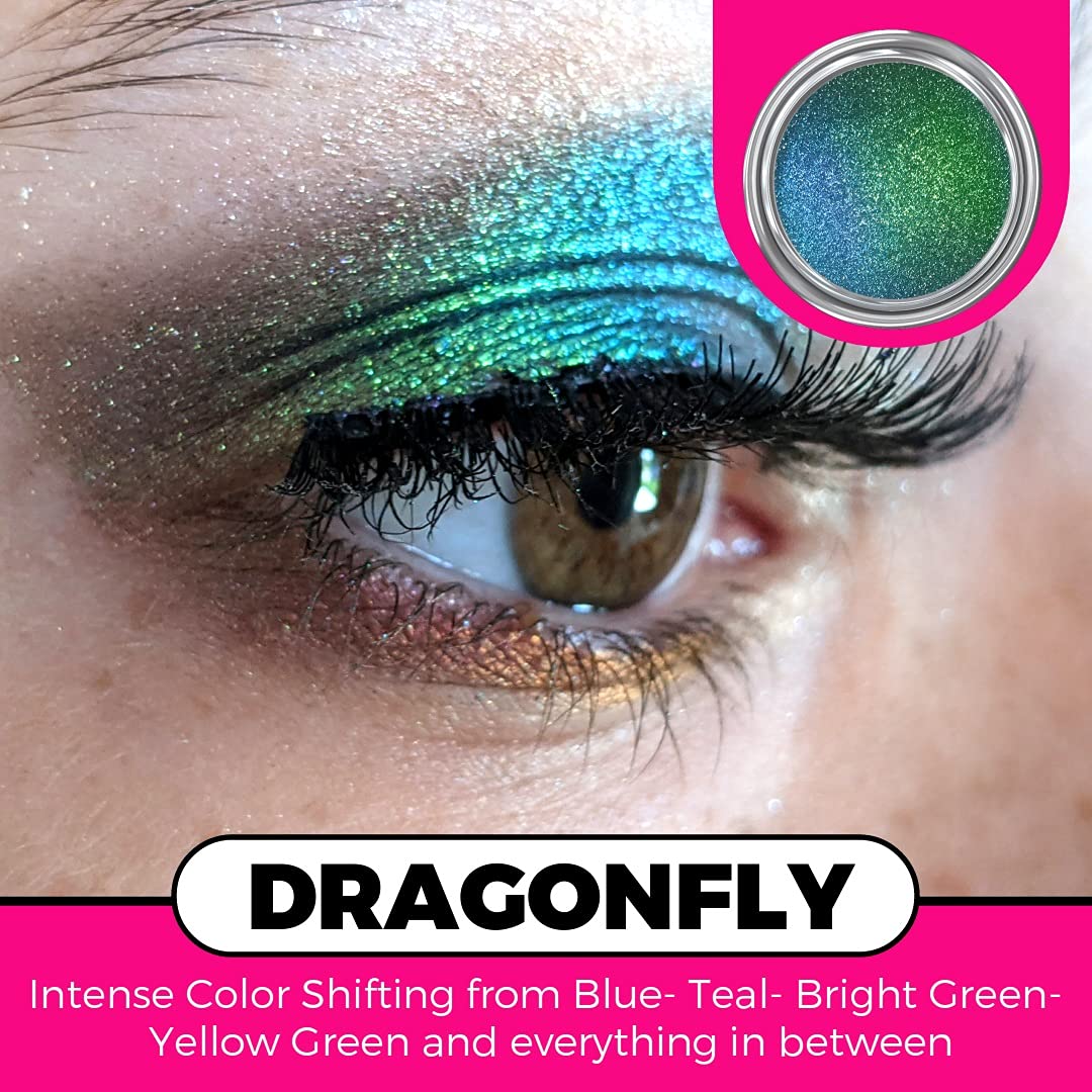 Concrete Minerals MultiChrome Eyeshadow, Intense Color Shifting, Longer-Lasting With No Creasing, 100% Vegan and Cruelty Free, Handmade in USA, 1.5