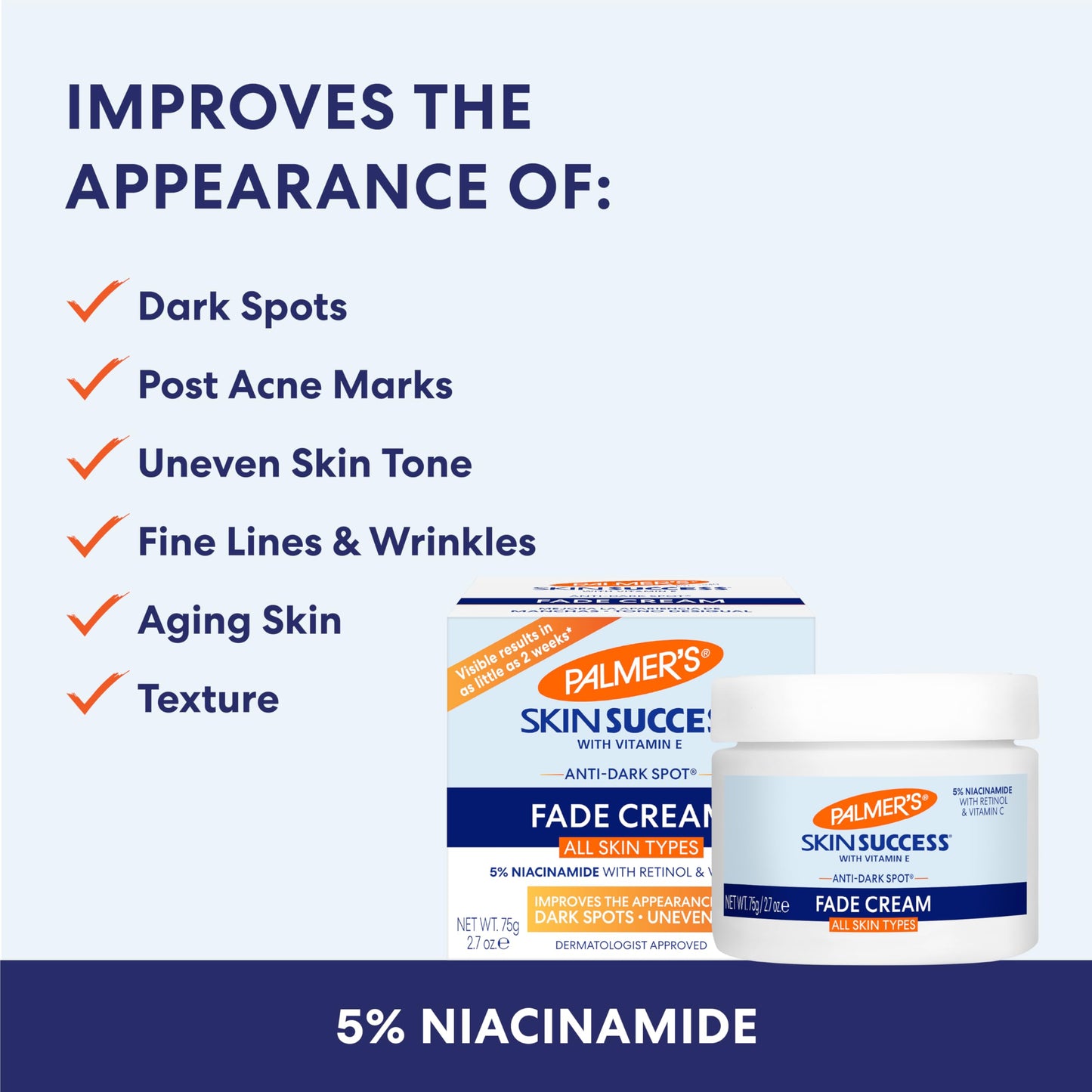 Palmer's Skin Success Anti-Dark Spot Fade Cream for Dry Skin, 4.4 Ounce