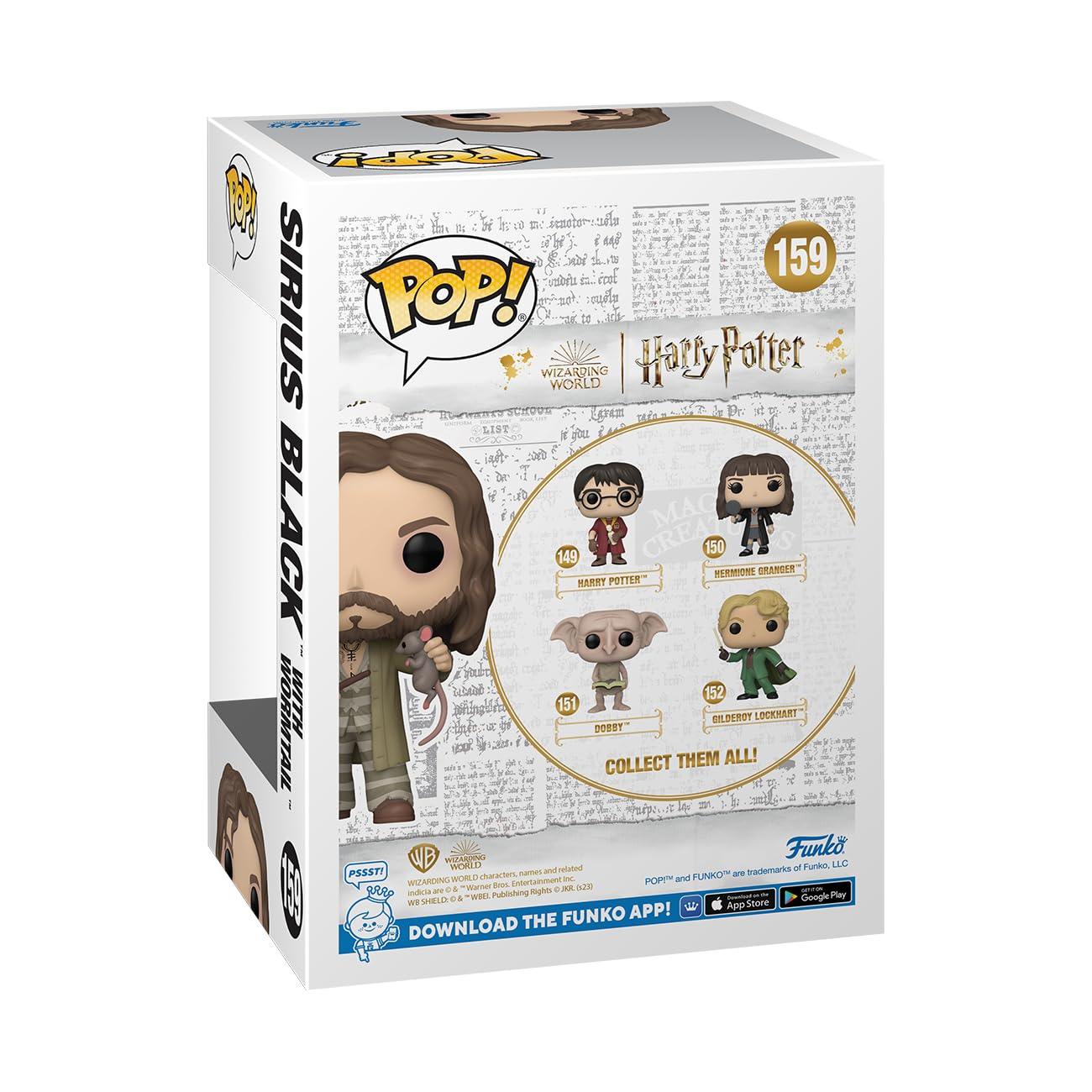 Funko Pop! Harry Potter: Prisoner of Azkaban - Sirius Black with Wormtail (BoxLunch Exclusive), 76708