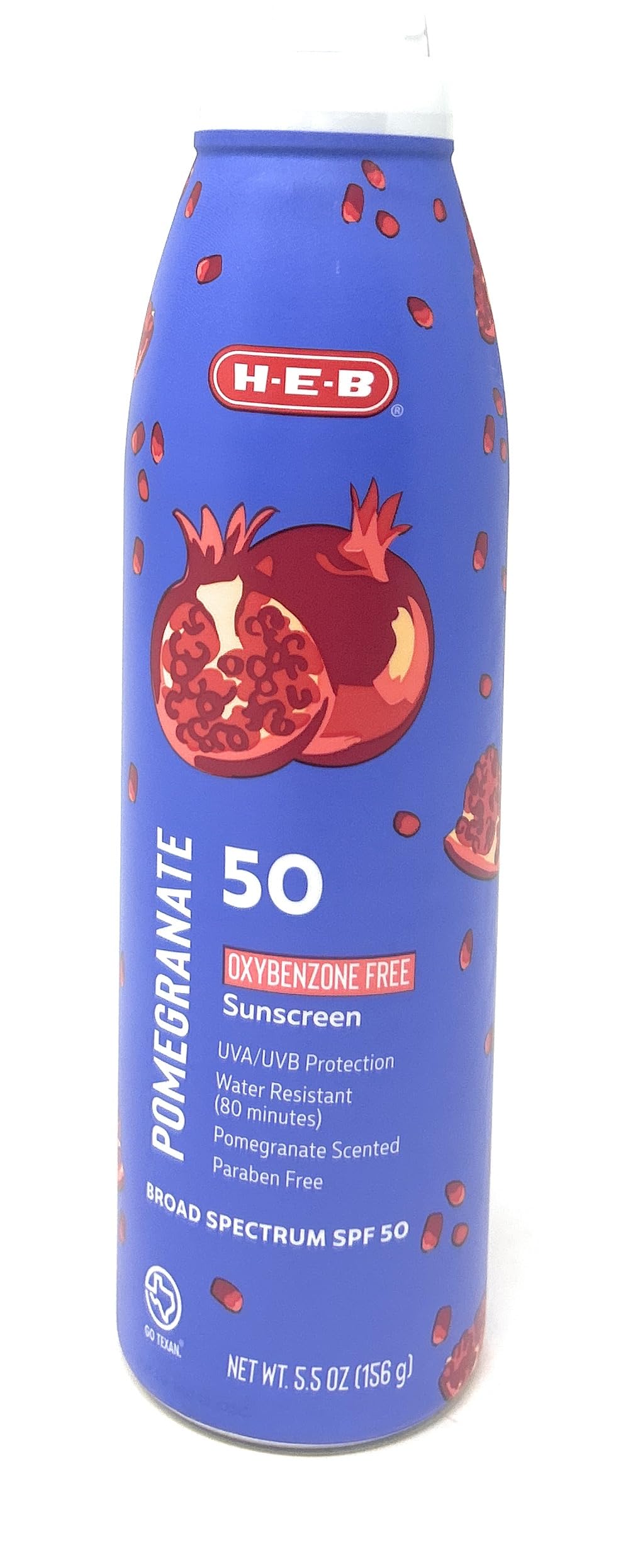 H-E-B Pomegranate Scented Sunscreen Spray - SPF 50-5.5oz bottle