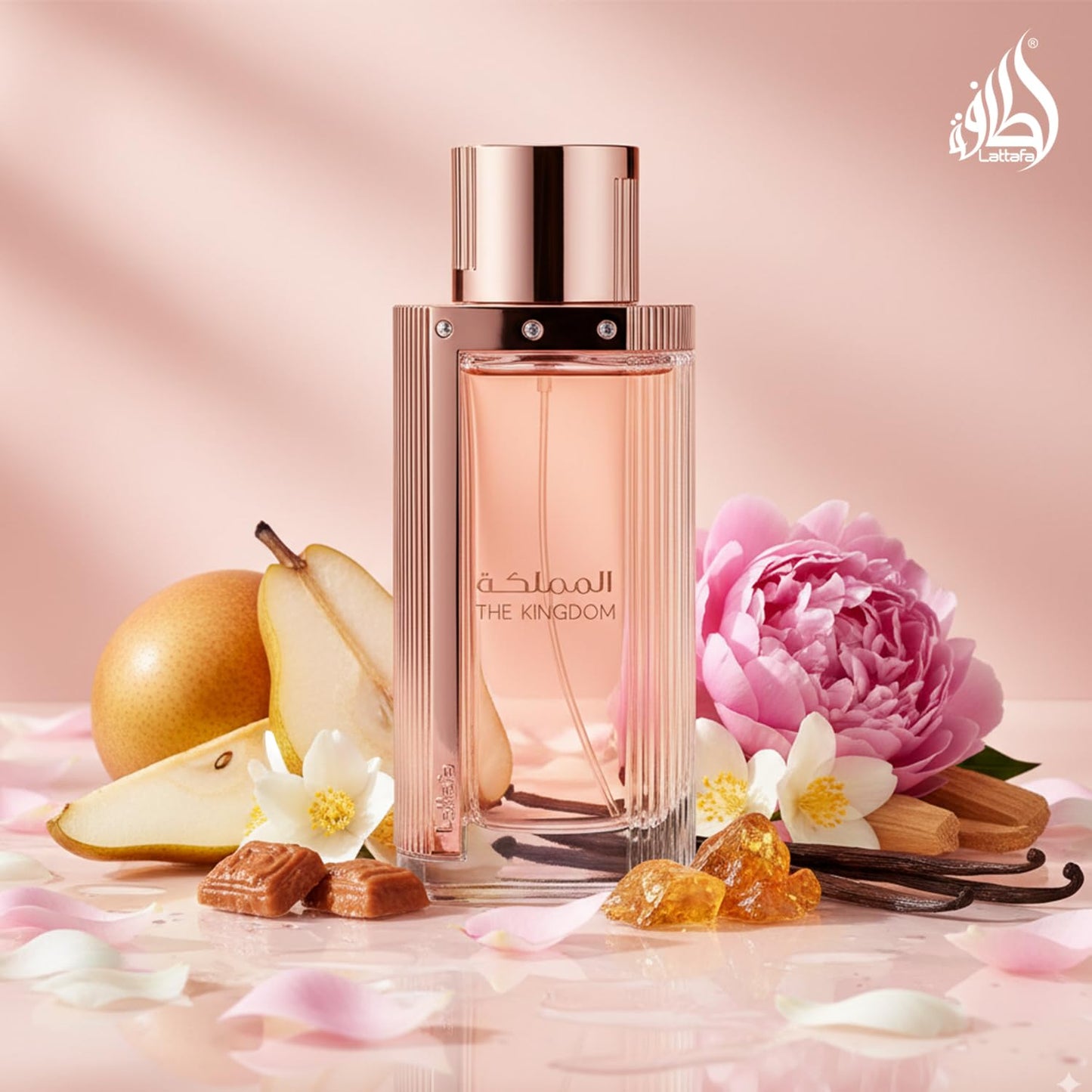 Lattafa The Kingdom Eau De Parfum Spray for Women, 3.4 Ounce Beauty and Personal Care Lattafa