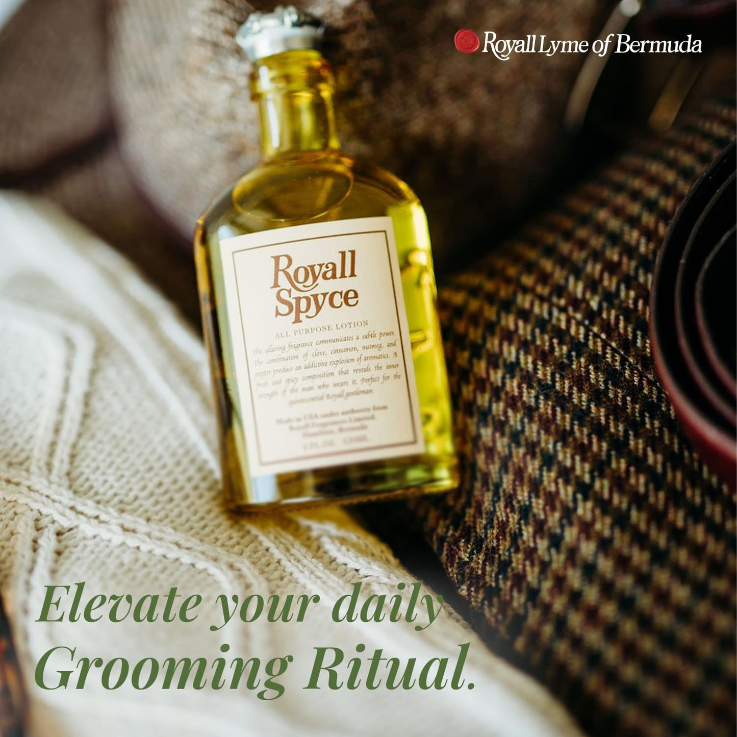 Royall Spyce Cologne, Classic Aftershave Scent for Men with Bay Rum, Royal Lyme Fine Perfume, Fragrance Gift, Masculine Grooming Spray, Timeless Men’s