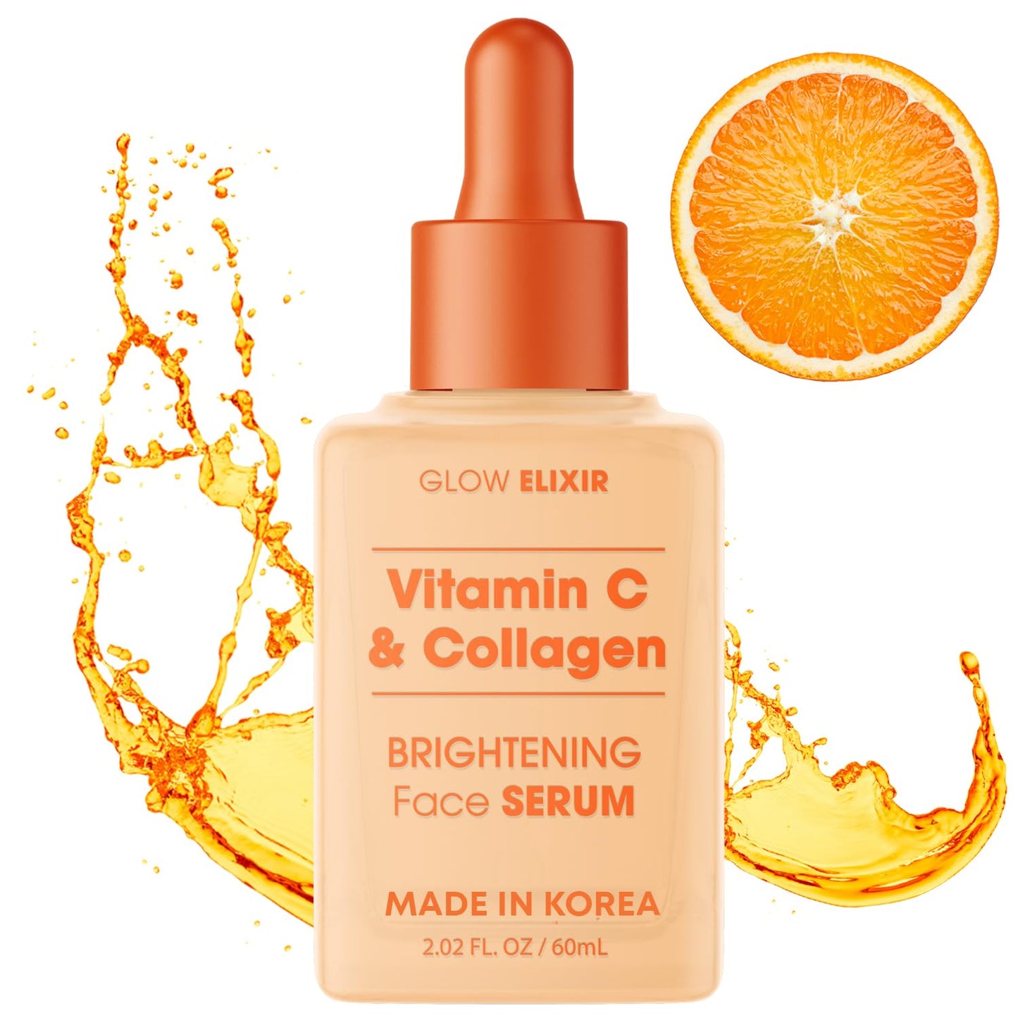 Glow Elixir Vitamin C Serum for Face with Collagen, Dermatologist Tested Beauty & Personal Care Glow Elixir