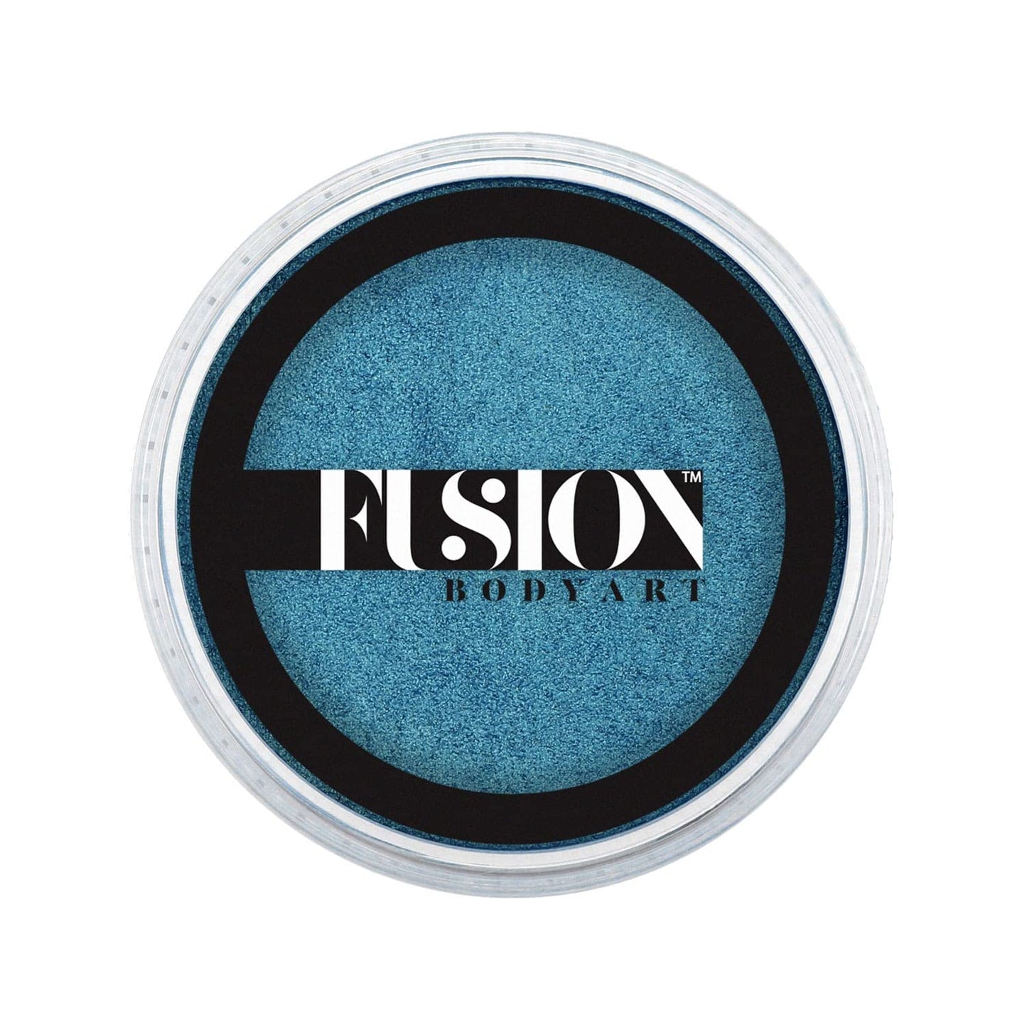 Fusion Body Art Pro Face Paint | Pearl Peacock Magic (25gm), Professional Quality Water Activated Shimmery Face & Body Paint Supplies Single Metallic