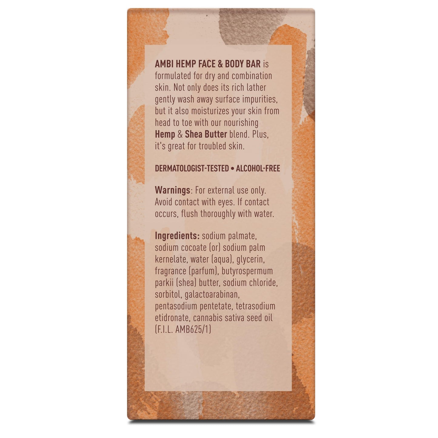 Ambi Hemp Face and Body Bar, Moisturizing and Gentle for Troubled Skin, Dermatologist Tested, Non-Comedogenic, and Hypoallergenic, 5.3 Ounce (3)