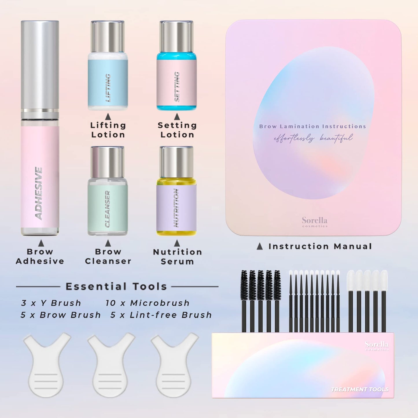 Brow Lamination Kit | Professional Eyebrow Lamination Kit | DIY At Home Keratin Brow Lift Kit for Fuller, Thicker Brows | Easy to Use, Long Lasting |