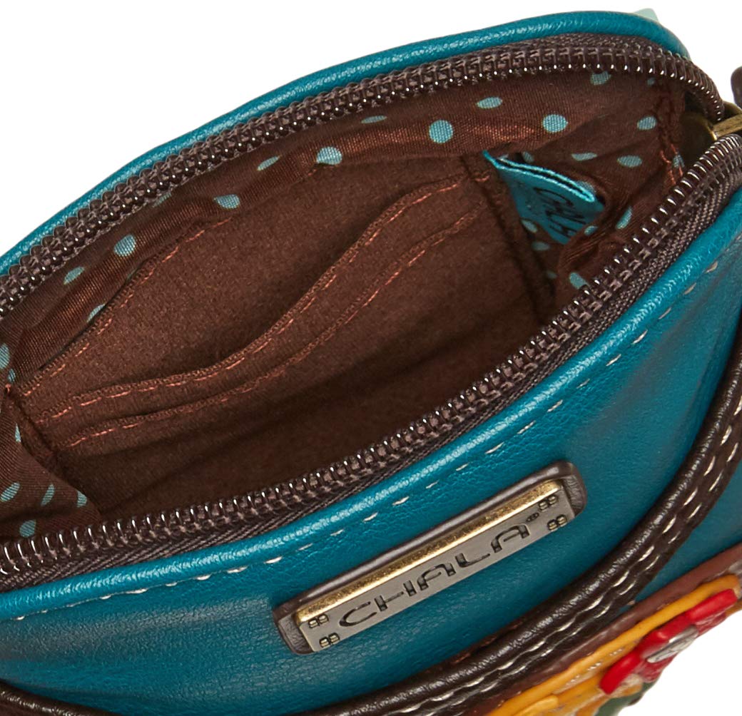 Chala Cellphone Crossbody Handbag Mermaid/Blue, 5" x 7.5" x 1"