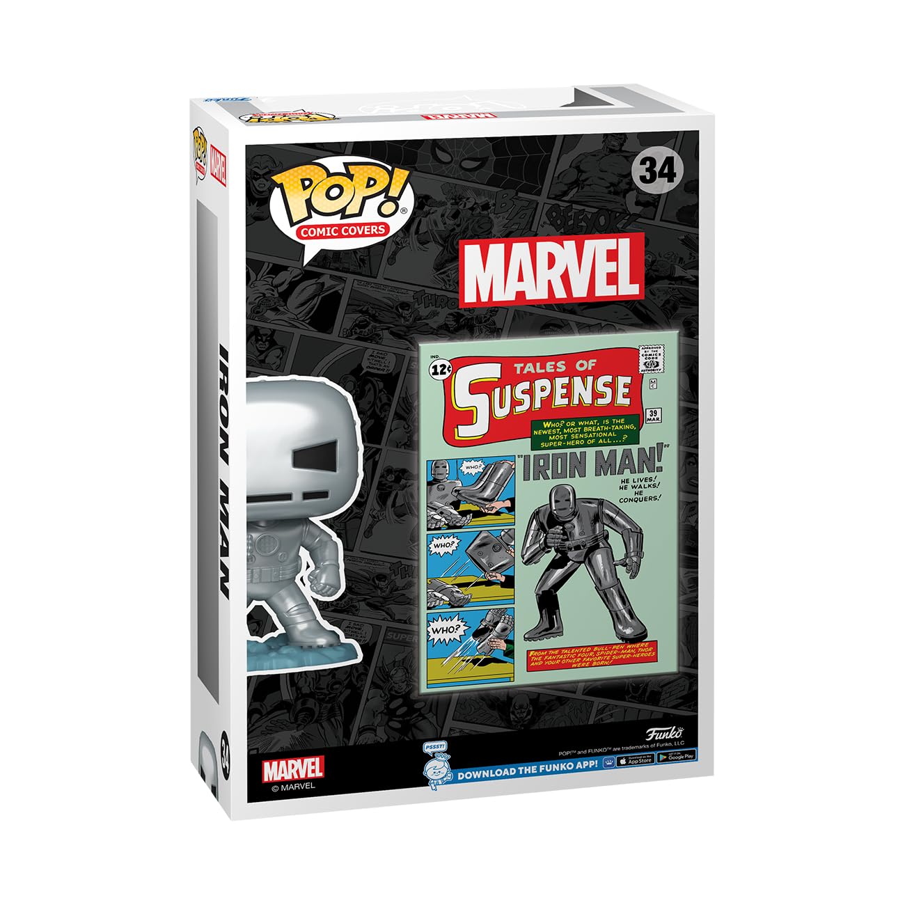 Funko POP! Comic Cover: Marvel - Tales of Suspense #39, Iron Man - Marvel Comics - Collectable Vinyl Figure - Gift Idea - Official Merchandise…