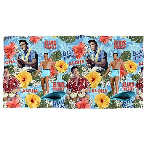 Trevco Elvis Presley Blue Hawaii Officially Licensed Beach Towel 30" X 60"