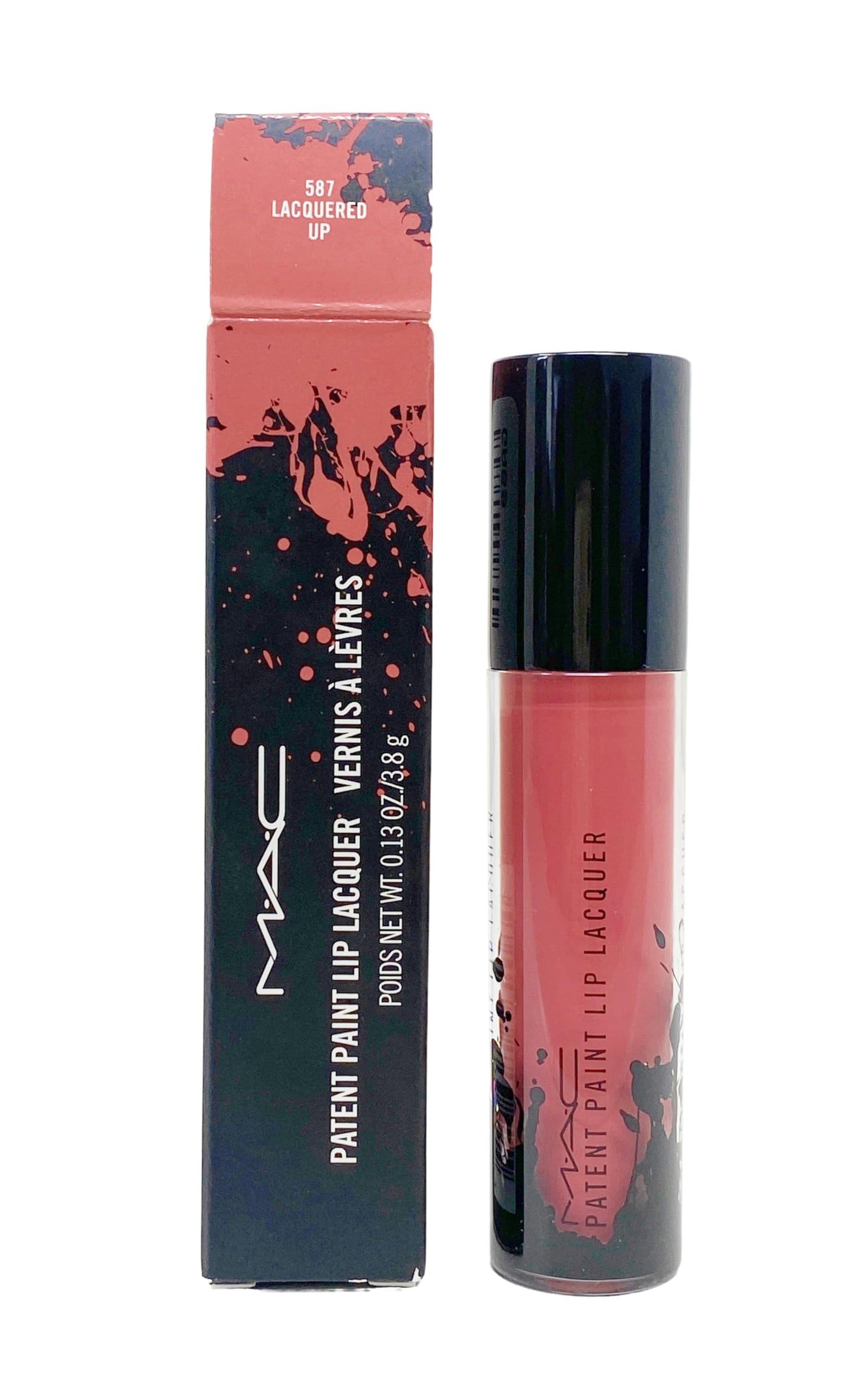 MAC Patent Paint Lip Lacquer - 587 Lacquered Up (deep rosy muave) .13 Oz / 3.8 g