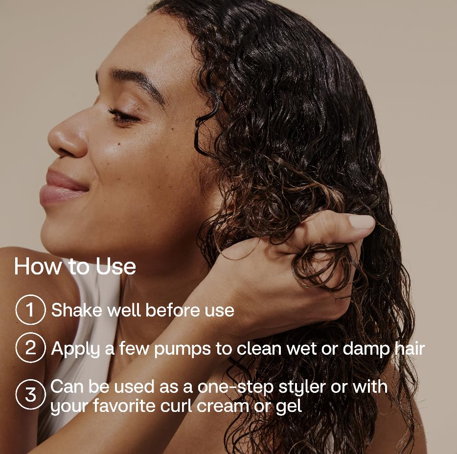 4U by Tia Soft Curl Defining Mousse - 3A-4C Hair Foam Formulated with Chia Seed and Hemi15 to deliver soft, frizz-free, volumized curls with all-day