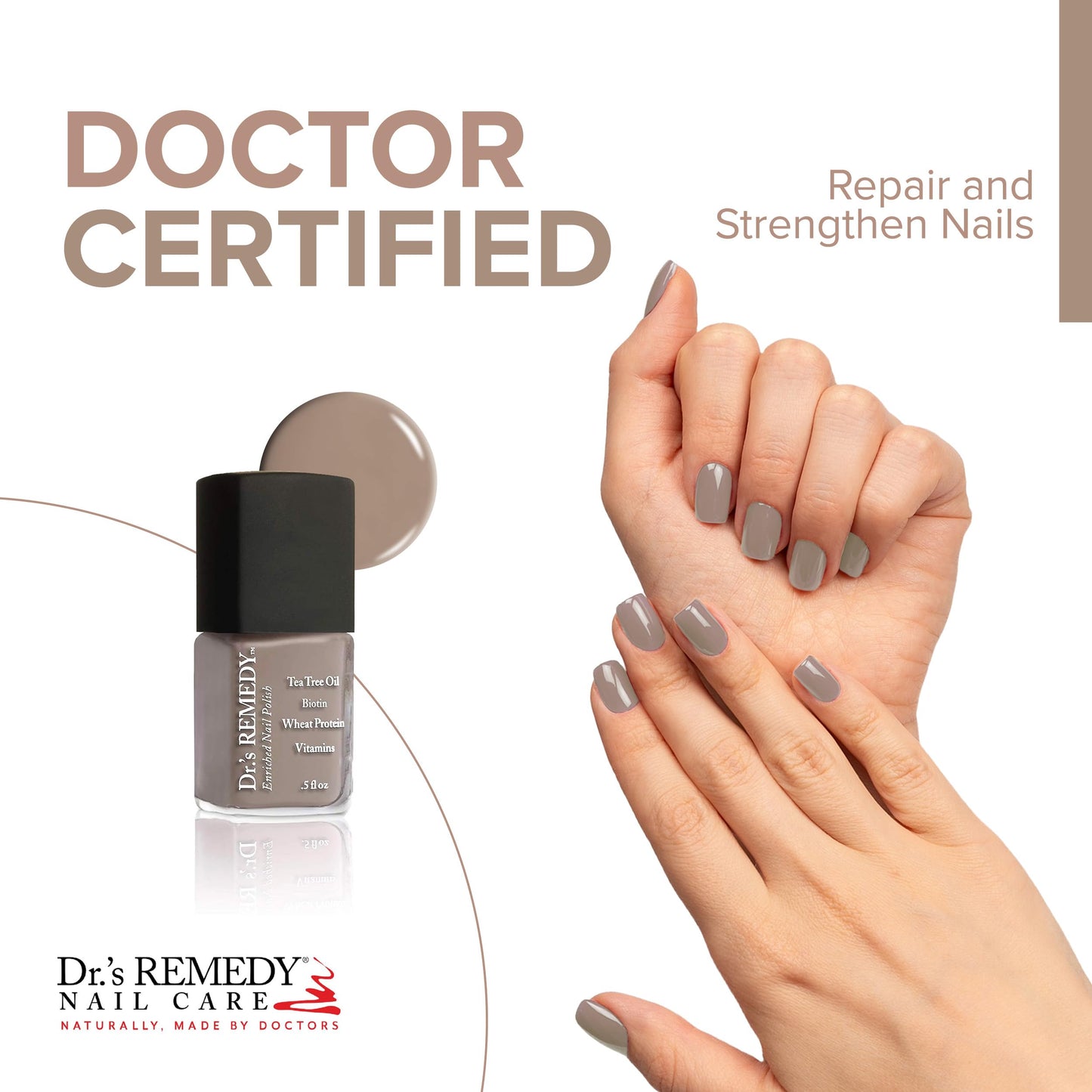 Dr.'s Remedy Enriched Nail Polish -Cozy Cafe