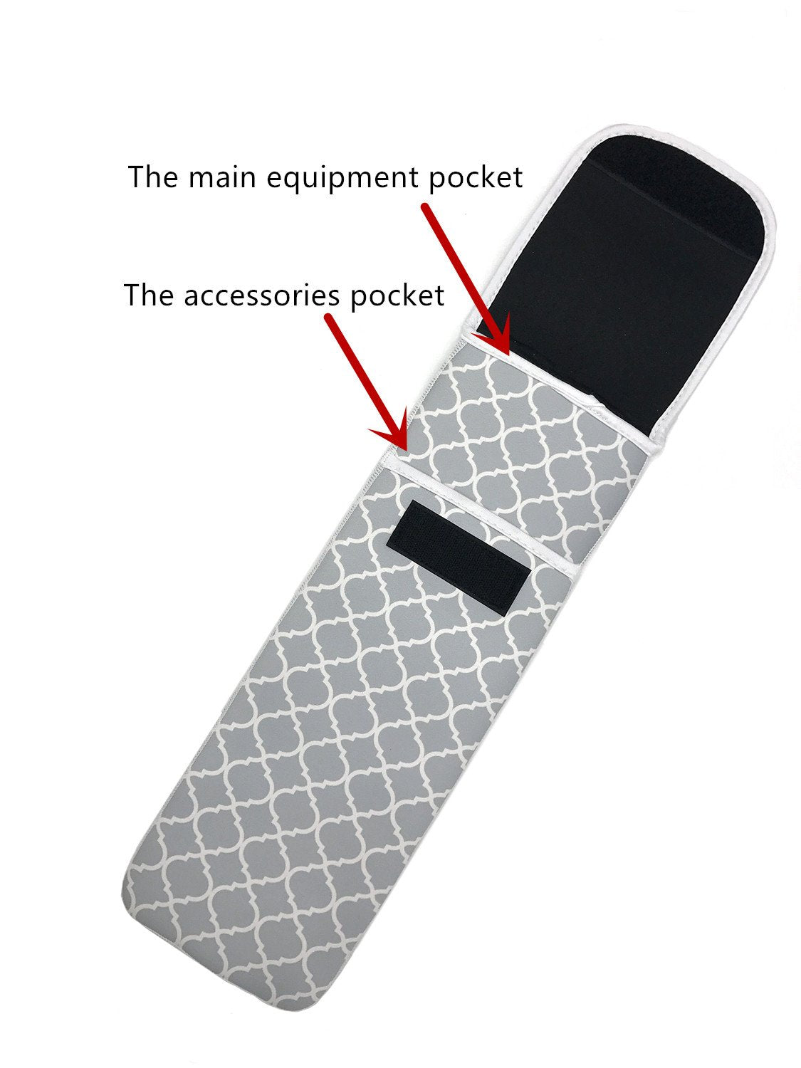 Wanty Hair Straighteners Case with Fastener - Neoprene Curling Iron Holder Flat Iron Curling Wand Travel Cover Case Bag PouchShield Curling Iron Cover