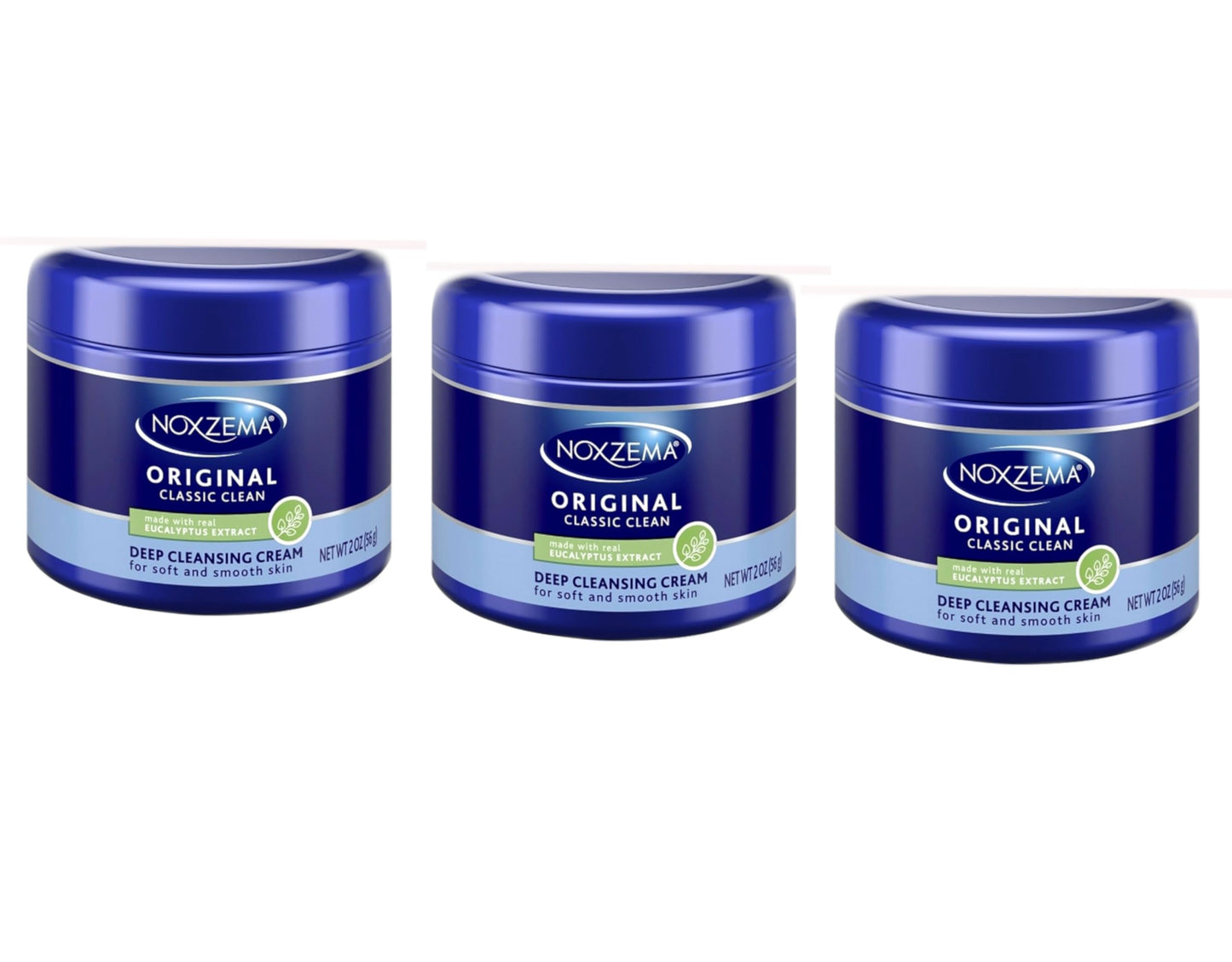 Noxzema The Original Deep Cleansing Cream Travel Size 2 Oz (Pack of 3)