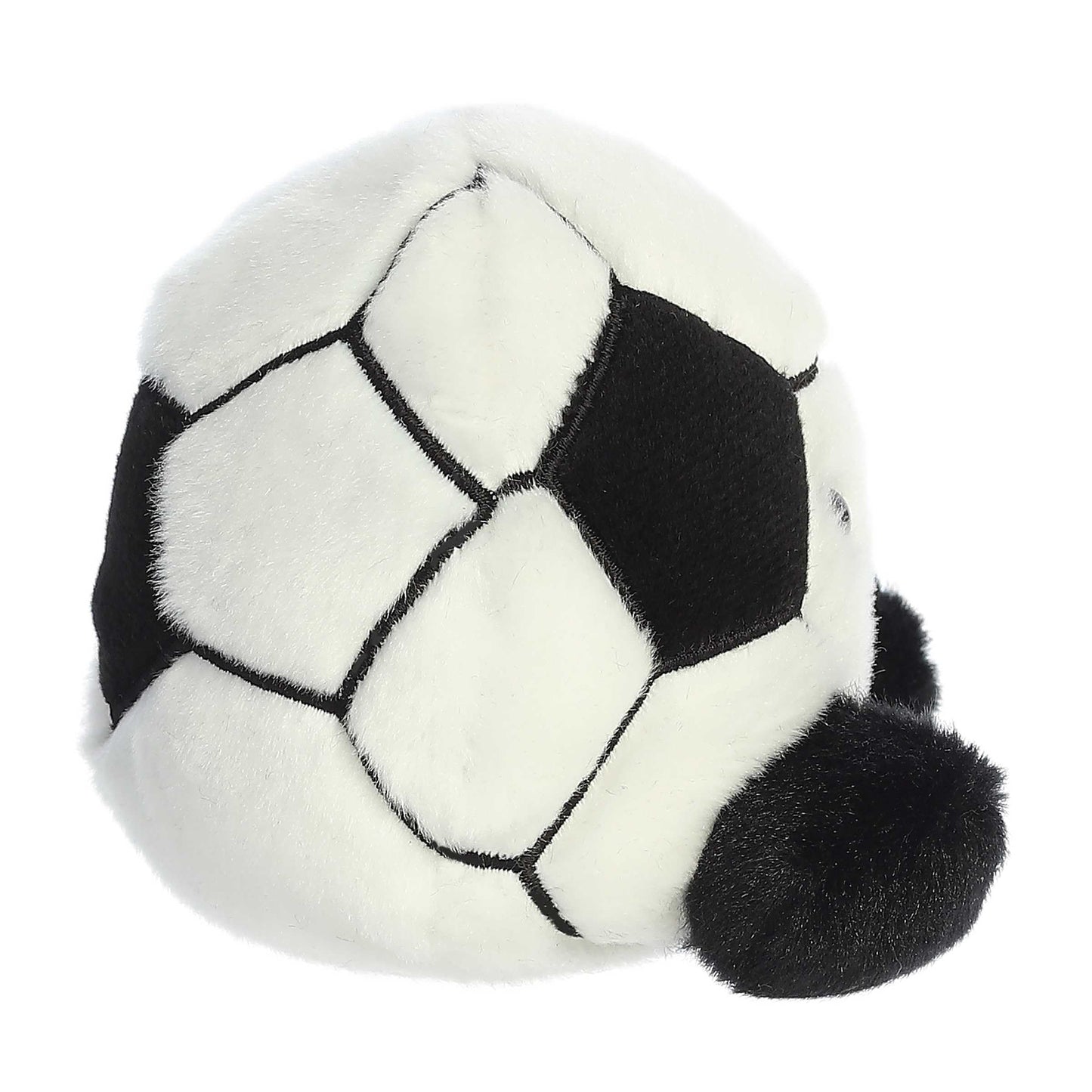 Aurora® Adorable Palm Pals™ Striker Soccerball™ Stuffed Animal - Pocket-Sized Play - Collectable Fun - Black 5 Inches