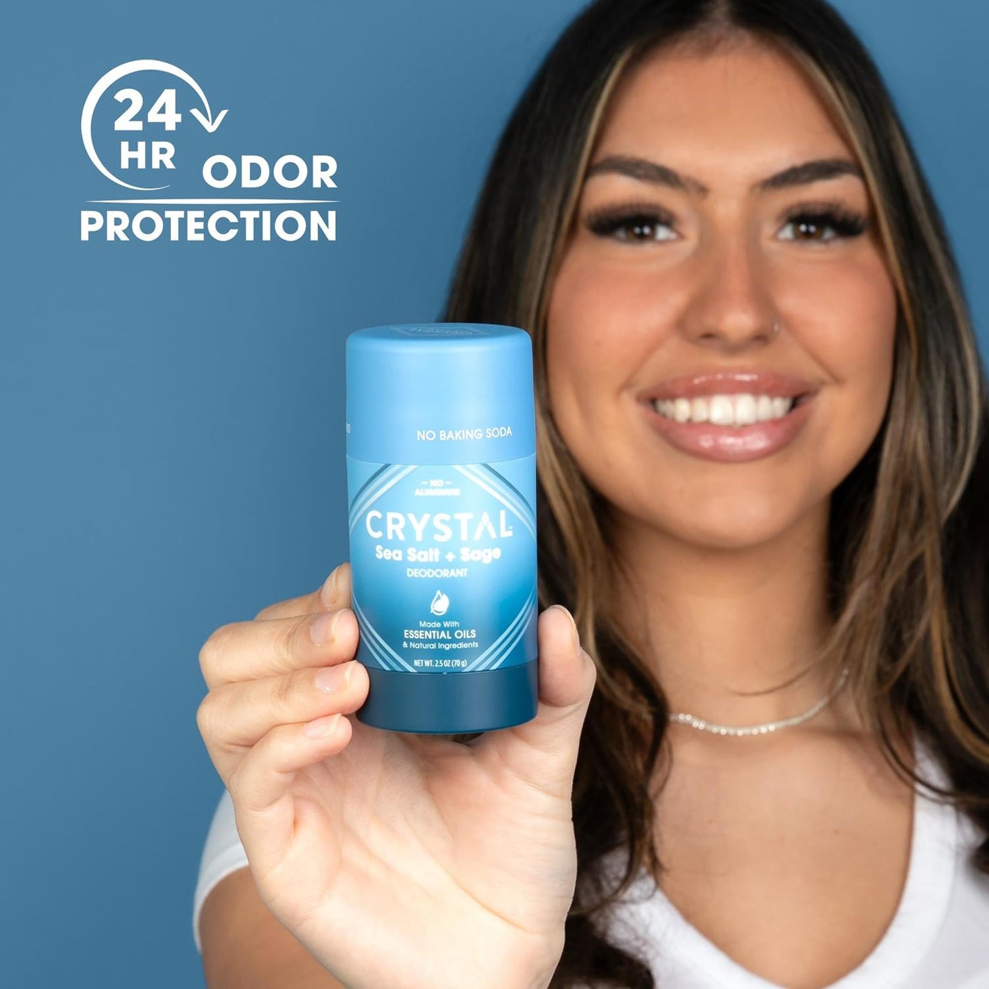 CRYSTAL Magnesium Solid Stick Natural Deodorant, Non-Irritating Aluminum Free Deodorant for Men or Women, Safely and Effectively Fights Odor, Baking Beauty and Personal Care Crystal Essence
