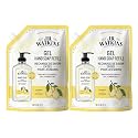 J.R. Watkins Gel Hand Soap Refill Pouch, Scented Liquid Hand Wash for Bathroom or Kitchen, USA Made and Cruelty Free, 34 fl oz, Lemon, 2 Pack
