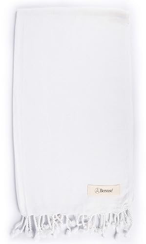 Bersuse 100% Cotton Laodicea Bathroom Hand Towels - Turkish Towels, Absorbent Soft Gentle Quick-Drying Cotton - Hair, Face, Hand, Kitchen Tea Towel…