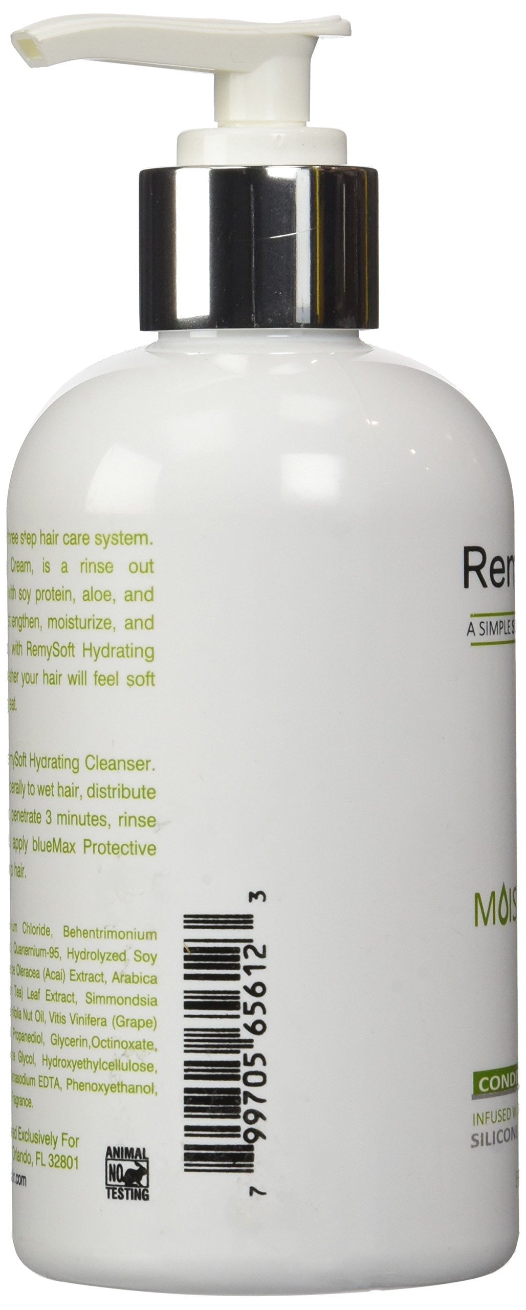 RemySoft Moisturelab Recovery Cream - Safe for Hair Extensions, Weaves and Wigs - Salon Formula Conditioner 8oz - Gentle Sulfate-free Lather