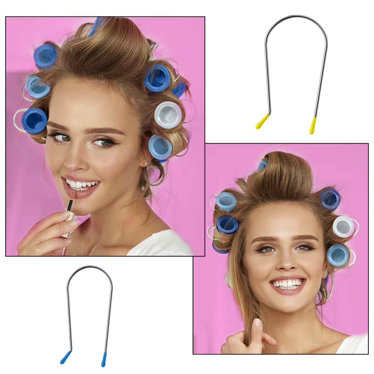 Hot Curler Clips Replacement Hot Roller Clips Rollers Securing Pins Fits 1.5 inch, 1.75 inch Hot Rollers Curlers