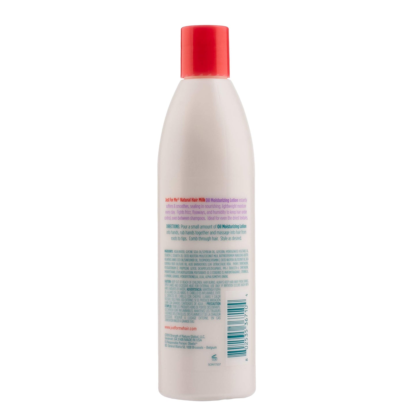 Just for Me Natural Hair Milk Lotion - Hydrates & Strengthens, Contains Coconut Milk, Shea Butter, Vitamin E, & Sunflower Oil, Lightweight Moisture