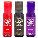 Beverly Hills Polo Club Men's Luxury Body Spray Gift Set - 3 x 3oz Designer Cologne Scents for Dynamic Freshness, Confidence & Active Lifestyles |