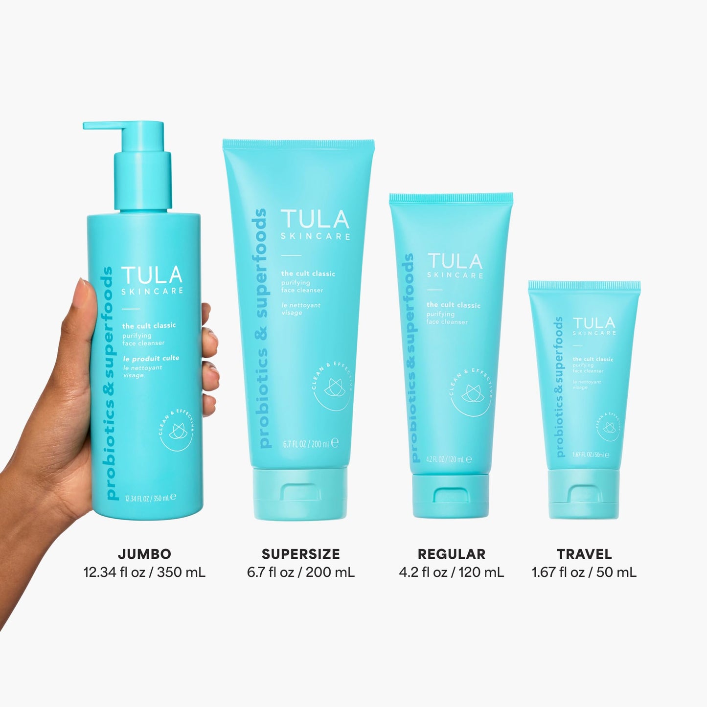 TULA Skin Care The Cult Classic Purifying Face Cleanser (Travel-Size) | Gentle and Effective Face Wash, Makeup Remover, Nourishing and Hydrating |