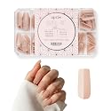 Aprés Neutrals Gel-X Alex Box Of Nail Tips, 11 Sizes 00-9, Soft Gel Nail Tip Box, Nail Extensions (150pcs) (Natural Square Medium, 150pcs) Beauty & Personal Care APRÉS