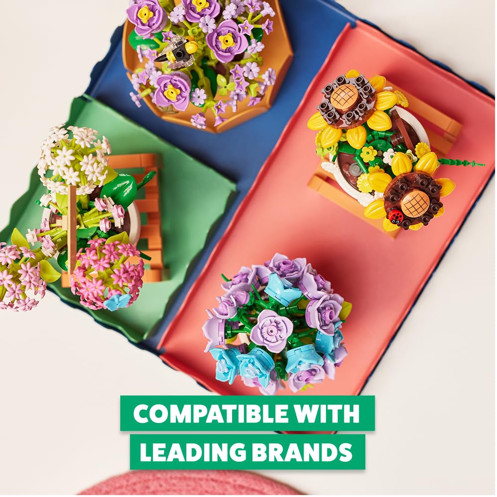 MAX Premium Garden Pot Plants Building Bricks Collection (up to 233 Pieces, 6 to Collect). (Campanula, 1 Capsule)