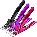 Yaomiao 3 Pcs False Premium Nail Clipper for Acrylic Nail Tips Cutter Rustproof Stainless Steel Fingernail Trimmer Manicure Tool for Salon Beauty