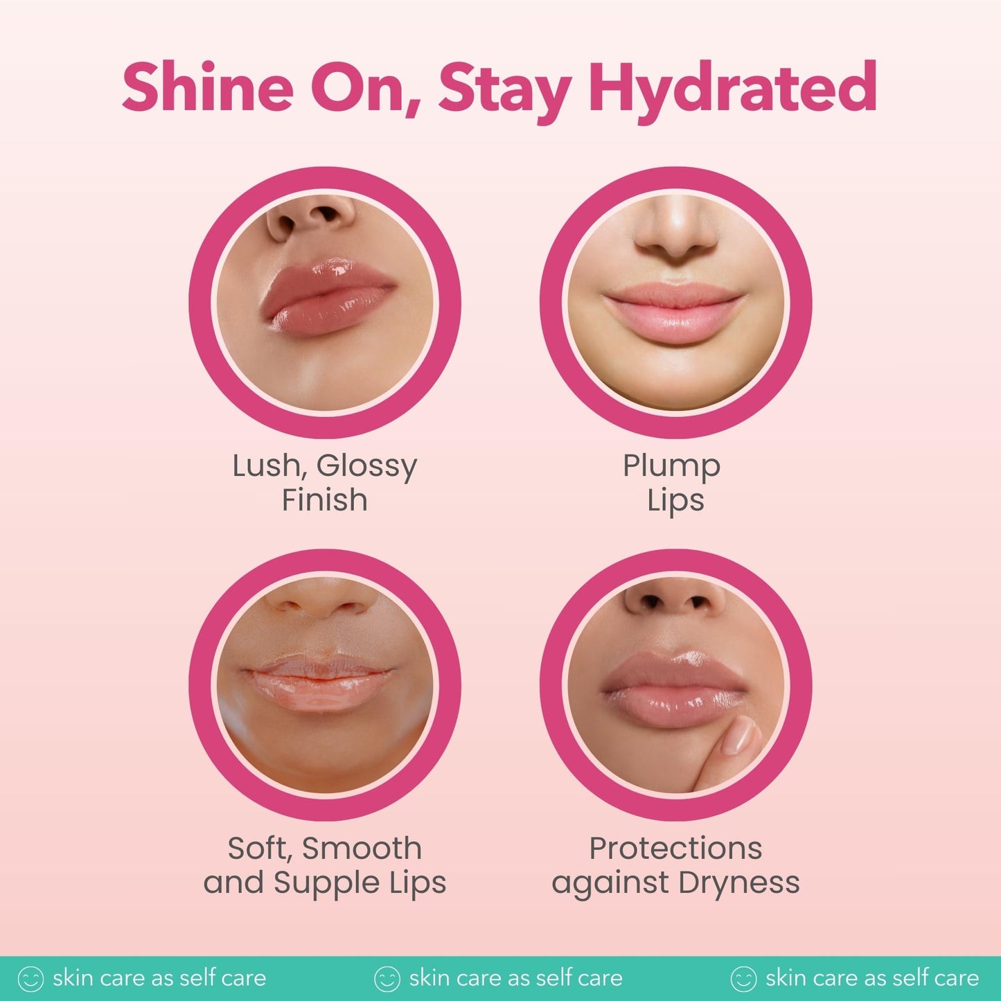 Patchology Lip Gloss for Women - Glossy, Clear Shine Hydrating Lip Balm with Aloe, Honey, Goji Berry Oil - Moisturizing Lip Treatment for Dry, Cracked