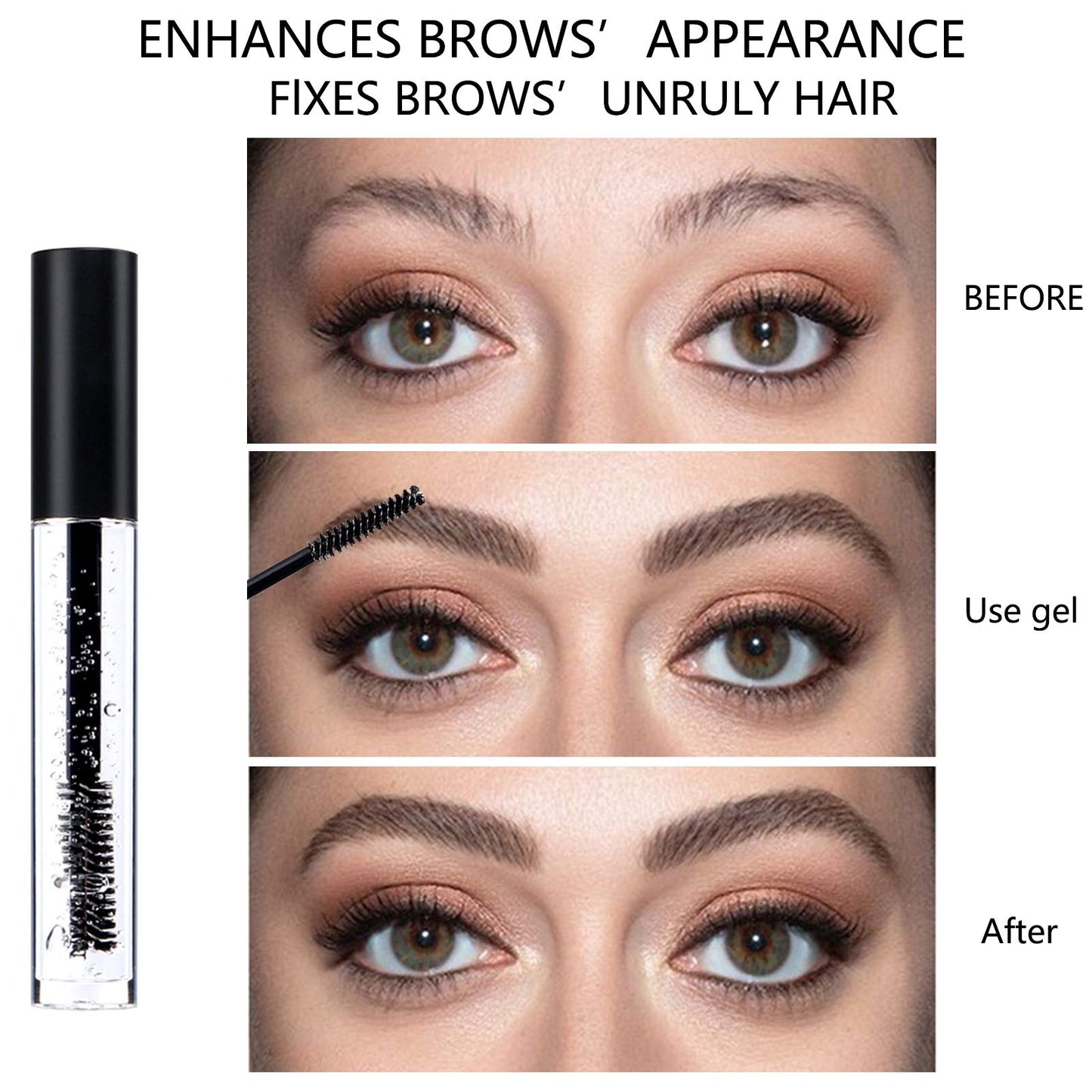 Clear Eyebrow Setting Gel,2PCS Brow Fixed Gel,Waterproof Sweat-Proof EyeBrow Gel, Long Lasting, Brows Styling Repair Liquid For Makeup