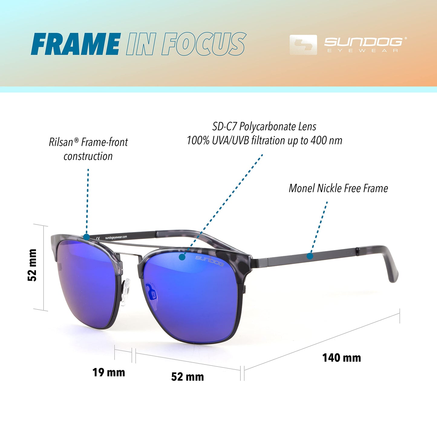 Sundog Eyewear Premium Women's Sunglasses - CHARLEY - UV Protection Featured Lens Technology - Great Fit for Golf, Fishing, Fashion, Beach, Aviator