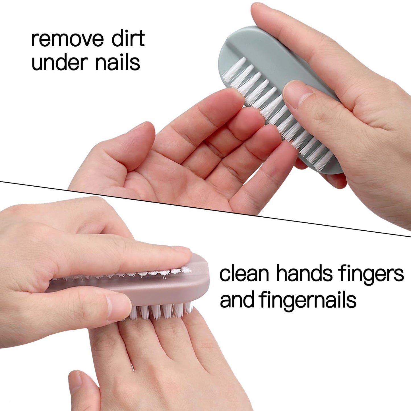 Nail Brush for Cleaning Fingernails Two Sided Hand Fingernail Scrub Brush Soft Stiff Bristles Nail Scrubber Brushes for men women kids,4 PCS Beauty and Personal Care Ylijxqc