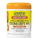 Jamaican Mango & Lime Love Your Locs Locking Creme Wax - Long-Lasting Hold for Locs, Twists & Braids - No Buildup Styling Wax with Natural Ingredients