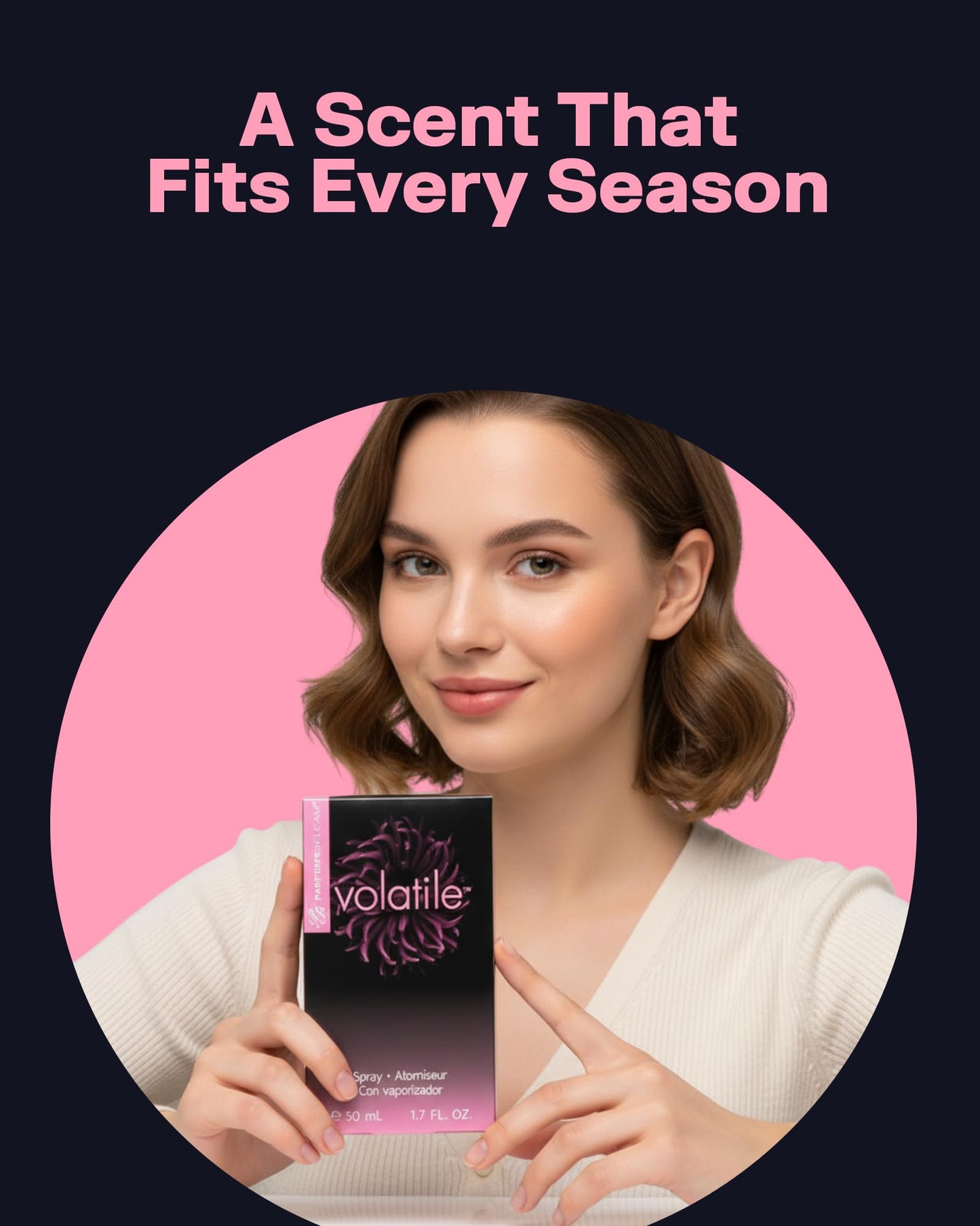 PB ParfumsBelcam Volatile Eau de Parfum Spray for Women - Elegant Powdery Floral Perfume with Jasmine, Rose, Orchid & Freesia, Long Lasting Feminine