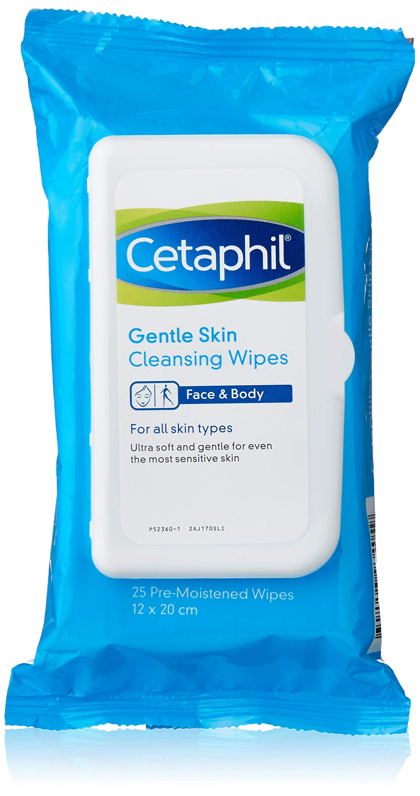 Cetaphil Gentle Skin Cleansing Cloths for Dry, Sensitive Skin, Face Cleansing Wipes, 25 ct.
