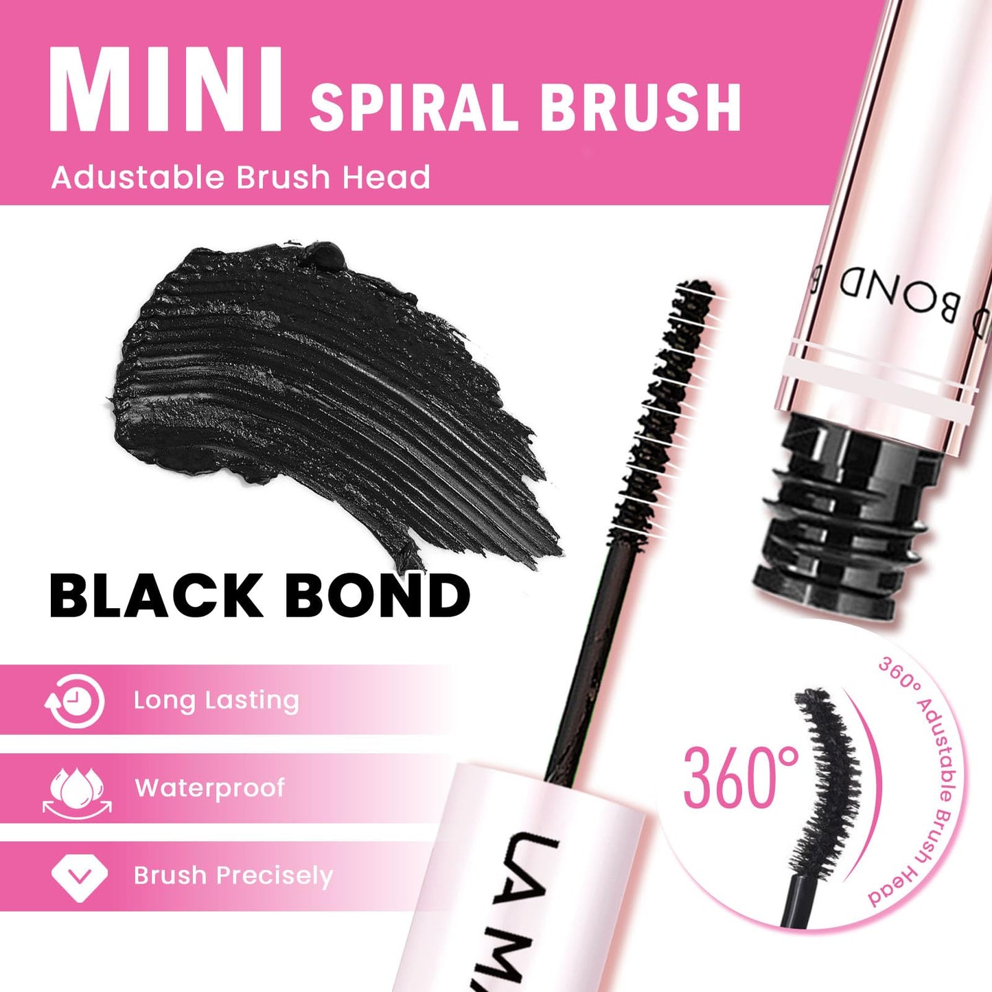 LA MAESII Lash Cluster Glue, Lash Bond and Seal for Eyelash Clusters, 10ml Bond and Seal, Waterproof, 2-in-1 Home Use, Strong Hold for 72H Beauty and Personal Care La Maesii