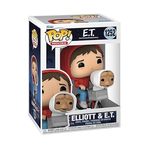 Funko Pop Movies: E.T. The Extra-Terrestrial - Elliott - Elliot with E.T. in Basket, 3.75 Inches - Collectable Vinyl Figure - Gift Idea - Official…