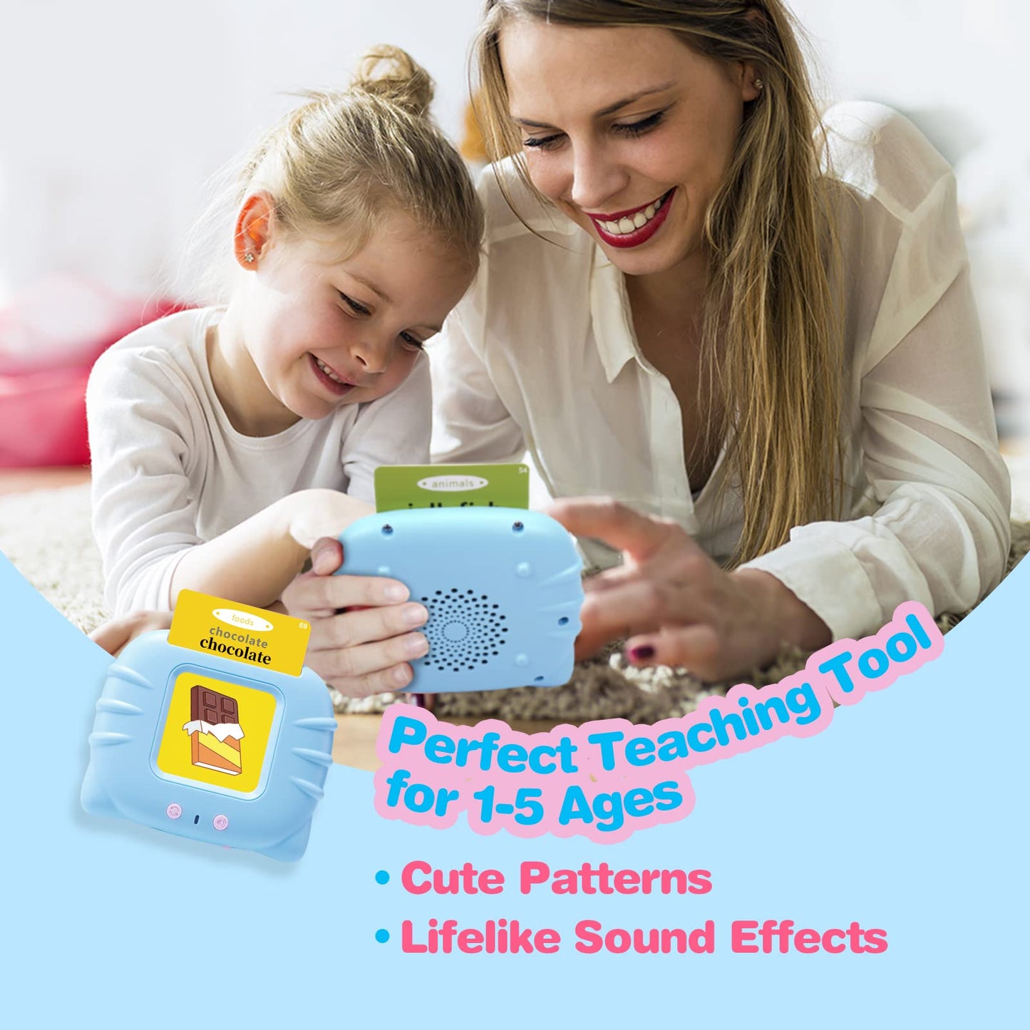 TimingSXD Spanish Flash Cards – Bilingual ABC, Numbers, Colors & Shapes for Toddlers & Preschoolers, English/Spanish Learning Toy for Ages 2+