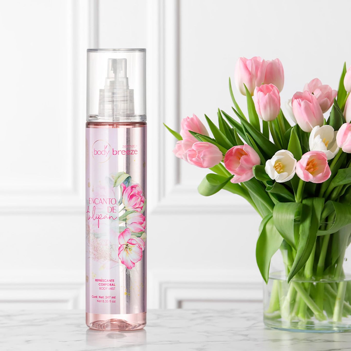 Zermat Body Mist Encanto Tulipan, body spray for Women - Hydrating Floral Fragrance Spray, 8.35 Fl. Oz.