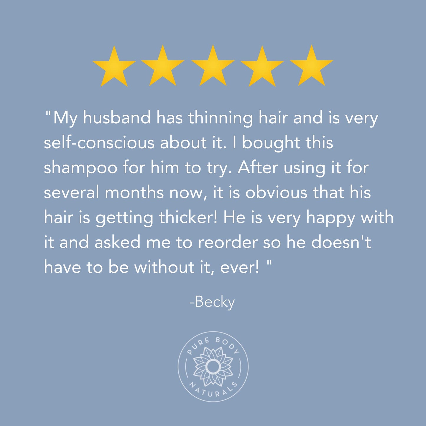 Pure Body Naturals Hair Loss Shampoo to Restore and Strengthen, Large 16 Ounce, DHT Blocker Shampoo for Thinning Hair, for Men and Women (Label