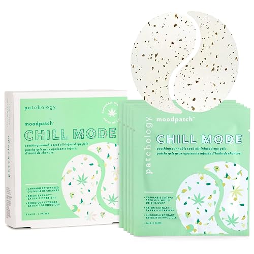 Patchology Chill Mode Under Eye Patches - Soothing, Oil-Infused Gel Eye Masks for Puffy Eyes and Dark Circles Treatment - Ideal for Hydration