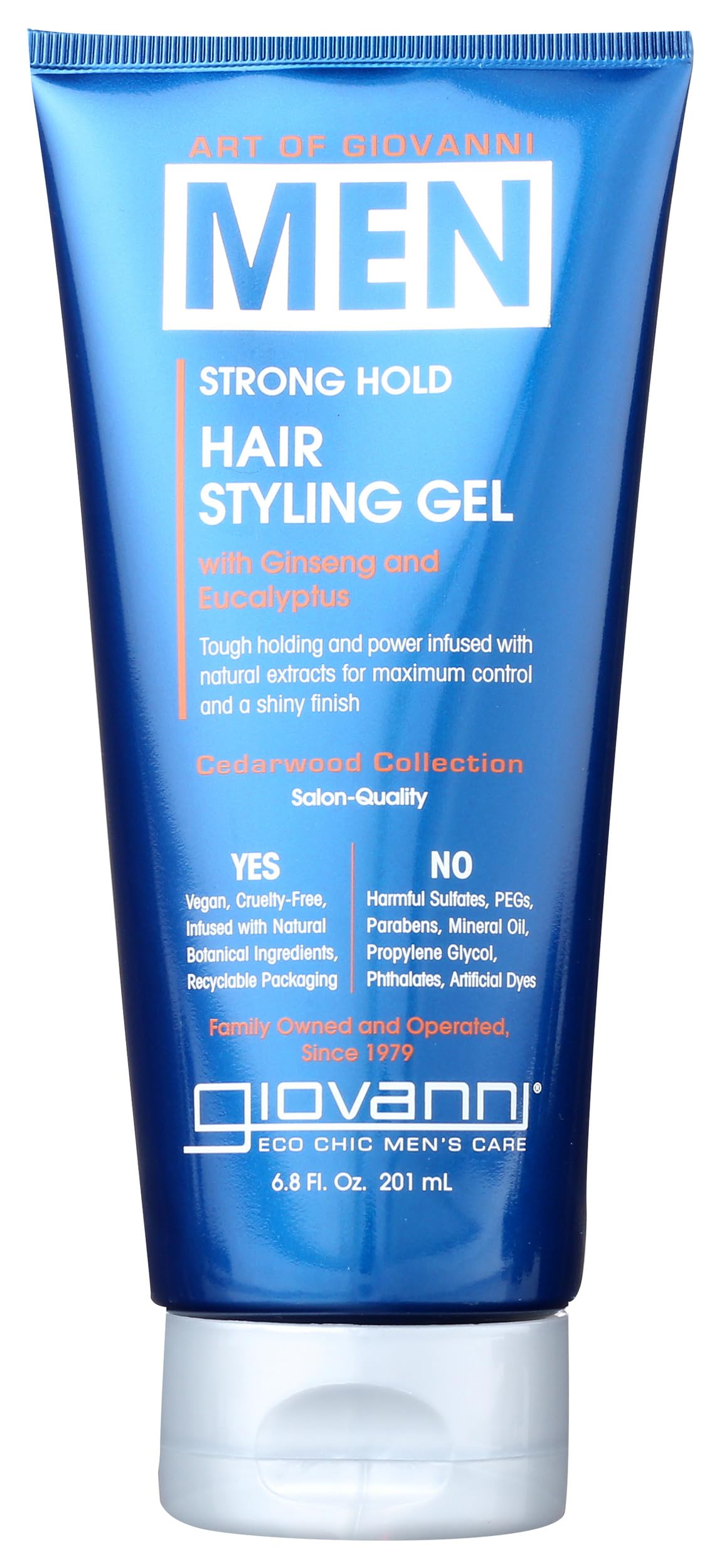 Giovanni Cosmetics Men Hair Styling Gel, 6.8 oz