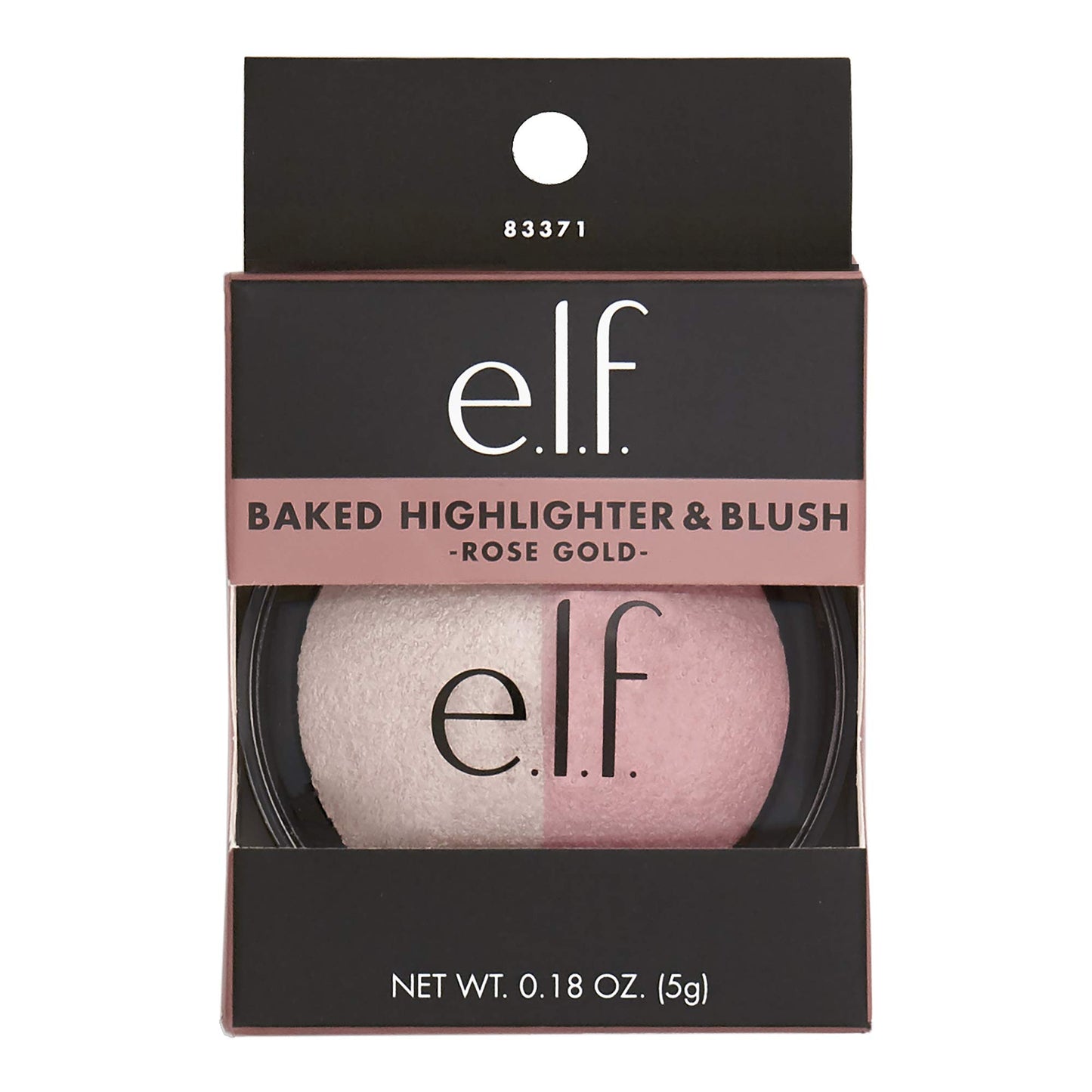 Elf Cosmetics Baked Highlighter & Blush 83371 Rose Gold, 0.6 Ounce