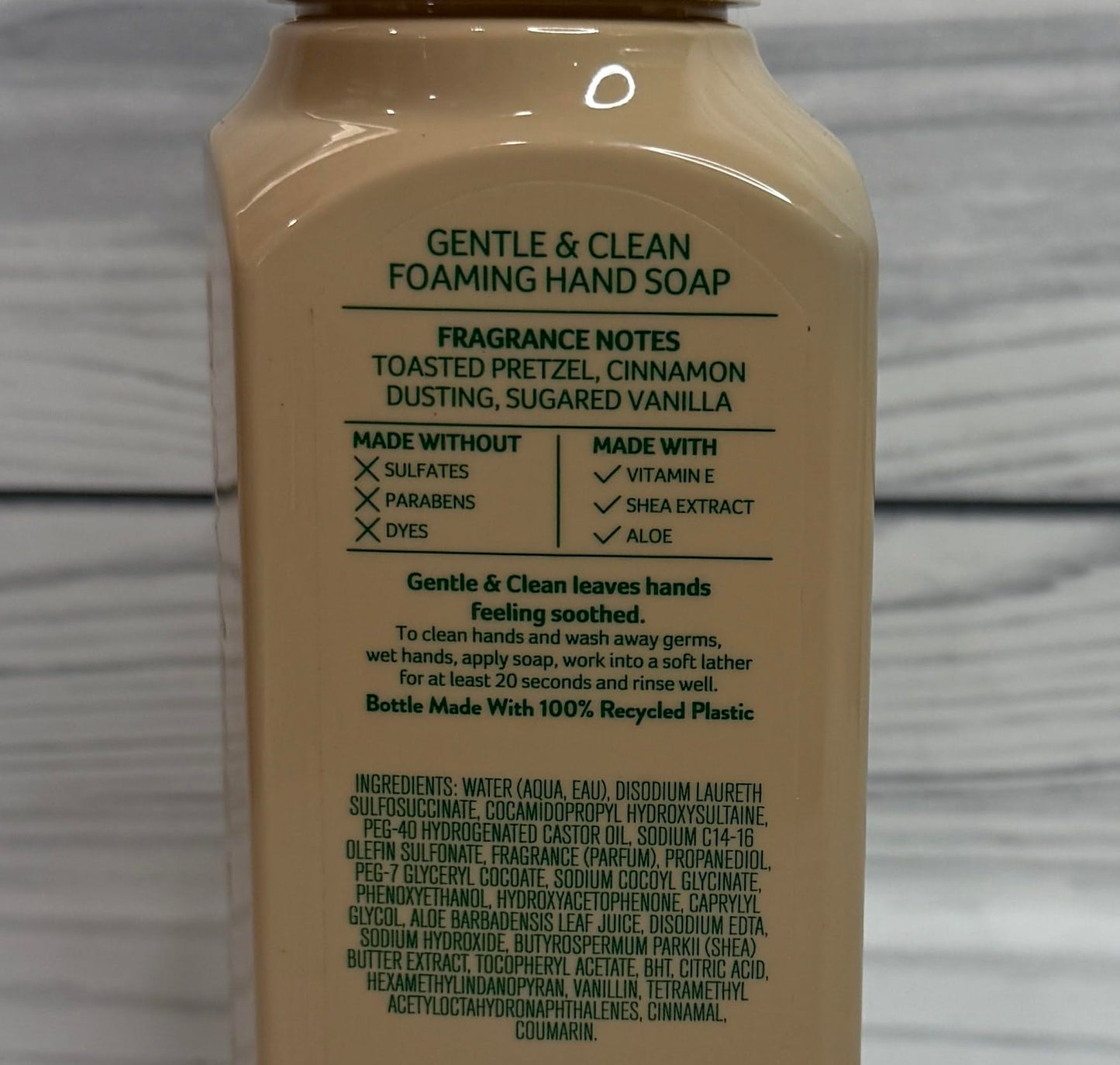 Bath and Body Works Cinnamon Sugar Pretzel Cookie Gentle Foaming Hand Soap Pack of 3