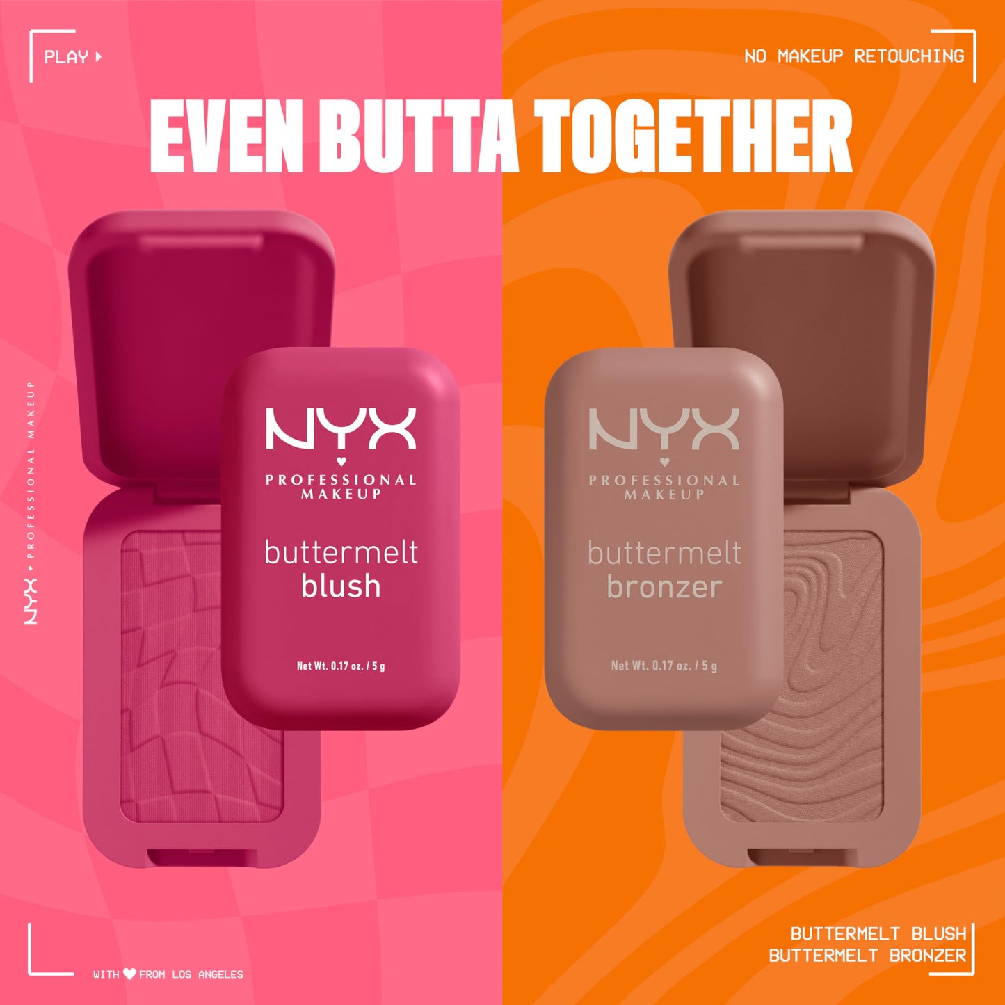 NYX PROFESSIONAL MAKEUP Matte Buttermelt Bronzer, Longwear Face Makeup with Up to 12 Hours of Wear, Vegan Formula - Butta Ballin (Medium Warm)