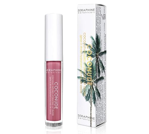 Seraphine Botanicals Coconude - Coconut-Infused Hydrating Lip Gloss (Coco Rose)